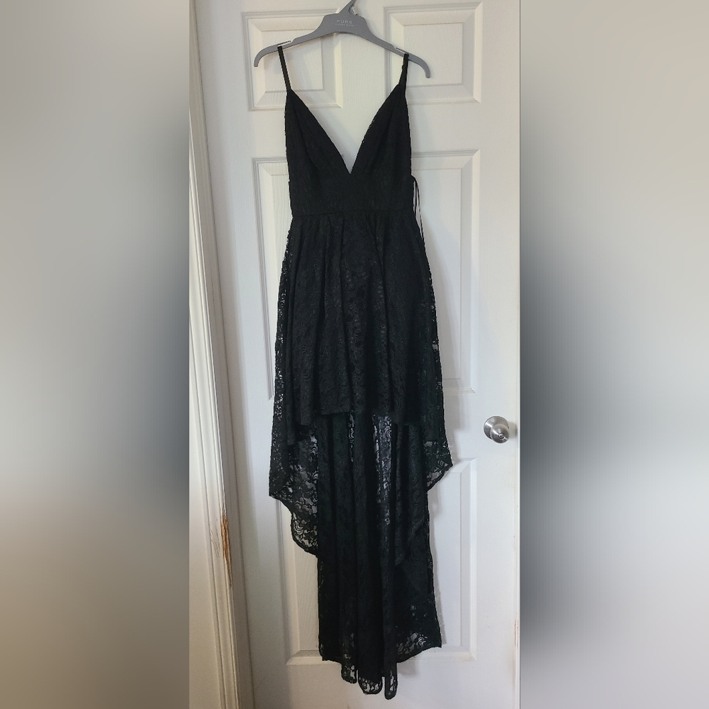 Symphony Black Sequin Fit and Flare Maxi Dress